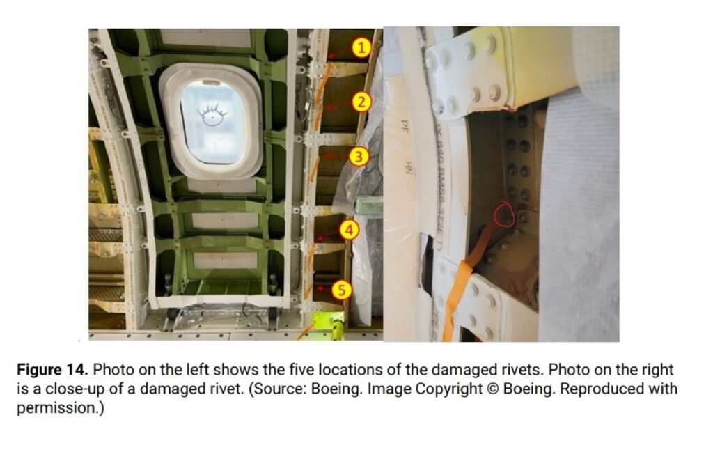 NTSB report Boeing rivets