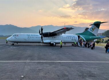 Yeti Airlines ATR 72 turboprop